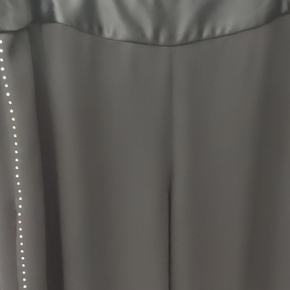 Joseph Ribkoff Chiffon Palazzo Dress Pants with Slits - Picture 3 of 6
